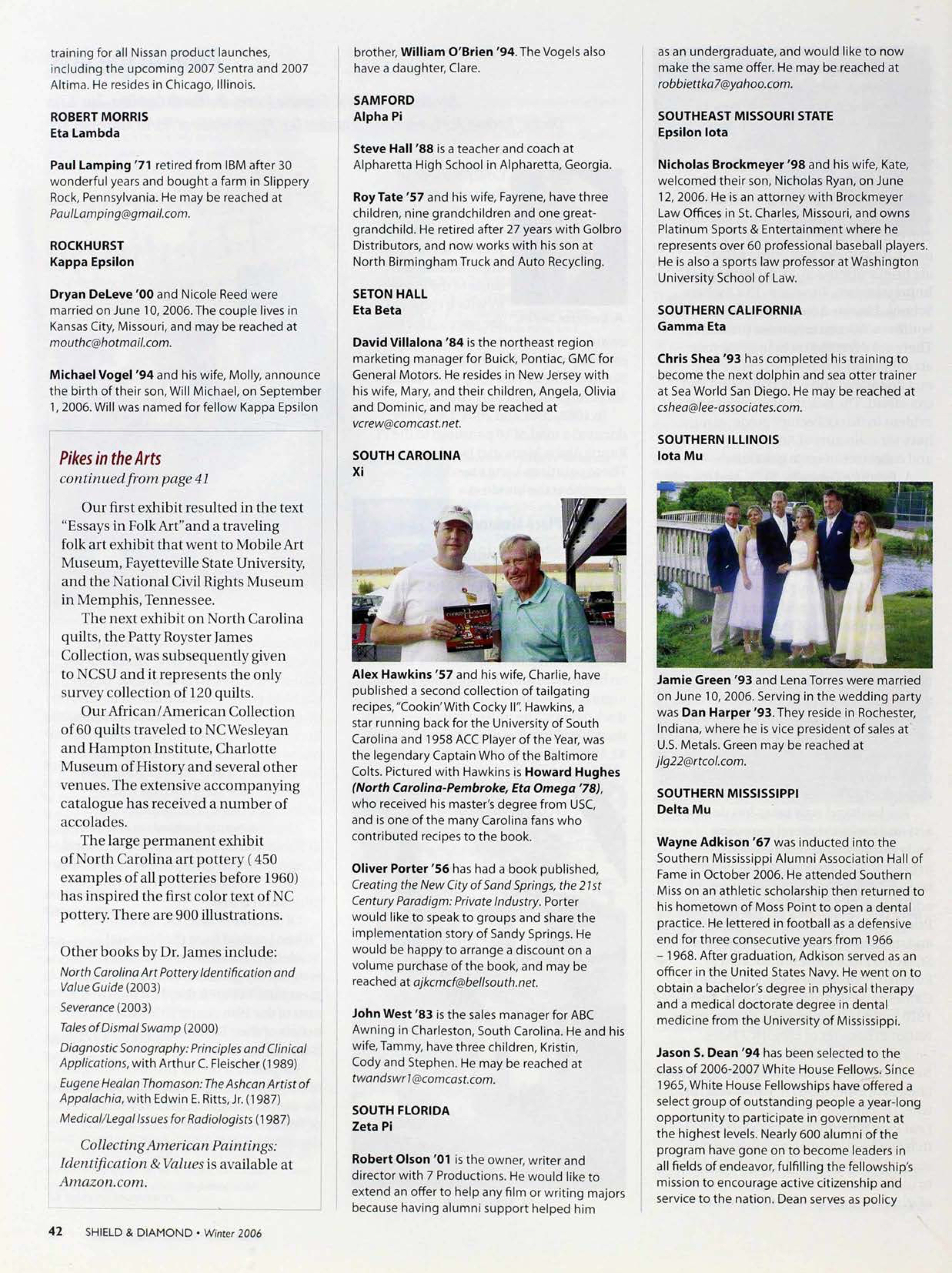 Alumni Notes, Winter 2006, Continued